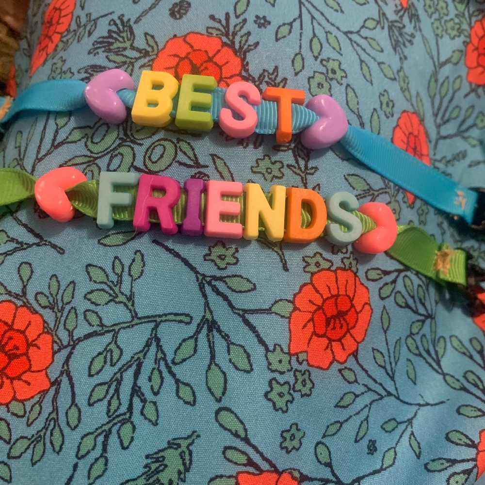 Colorful 'BEST FRIENDS' Beaded Friendship Bracelets